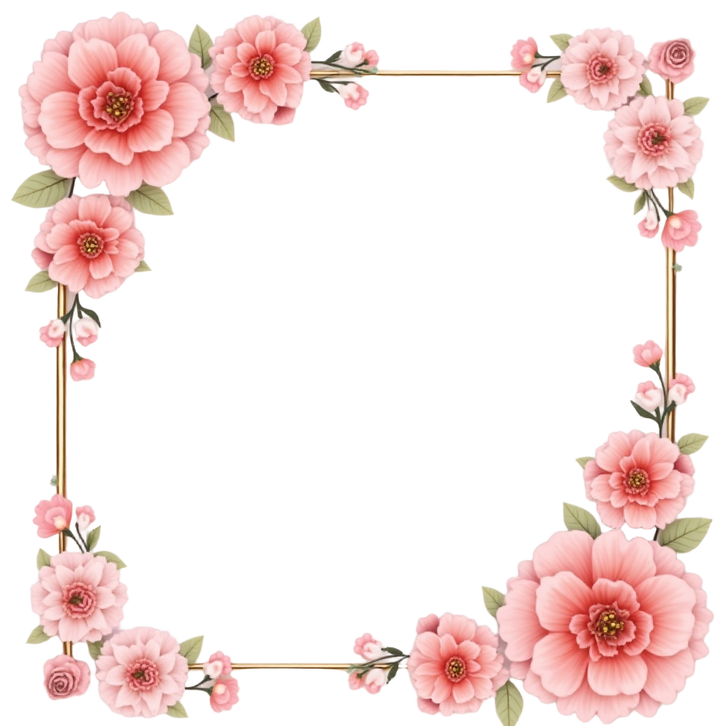 Elegant Floral Frame